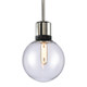 Zigrina One Light Pendant in Polished Nickel (360-P11707-E26-PN-K-SBB-G11)
