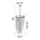 Waterfall Four Light Pendant in Satin Brushed Black (360-P30010-4-SBB)