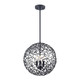 Zeev Lighting - P30038-3-MBK - Three Light Pendant - Helios - Matte Black