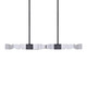 Mamadim LED Linear Pendant in Satin Brushed Black (360-PL11340-LED-49-3x3-SBB)