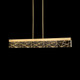 Lucus LED Linear Pendant in Aged Brass (360-PL11501-LED-43-AGB)