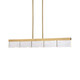Lucus LED Linear Pendant in Aged Brass (360-PL11501-LED-43-AGB)