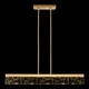 Lucus LED Linear Pendant in Aged Brass (360-PL11501-LED-43-AGB)