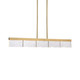 Lucus LED Linear Pendant in Aged Brass (360-PL11501-LED-43-AGB)