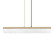Lucus LED Linear Pendant in Aged Brass (360-PL11501-LED-43-AGB)