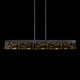 Lucus LED Linear Pendant in Satin Brushed Black (360-PL11504-LED-43-SBB)