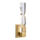 Mamadim LED Wall Sconce in Aged Brass (360-WS11309-LED-1-2x2-AGB)