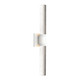 Zigrina LED Wall Sconce in Matte White (360-WS11751-E26-2-MW-G9)