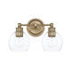 Capital Lighting - 121121AD-426 - Two Light Vanity - Mid Century - Aged Brass