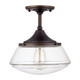 Capital Lighting - 3533BB-134 - One Light Semi-Flush Mount - Schoolhouse - Burnished Bronze