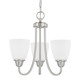 Capital Lighting - 415131BN-337 - Three Light Chandelier - Trenton - Brushed Nickel