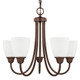 Capital Lighting - 415151BZ-337 - Five Light Chandelier - Trenton - Bronze