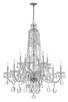 Crystorama - 1112-CH-CL-MWP - 12 Light Chandelier - Traditional Crystal - Polished Chrome