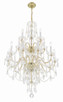 Traditional Crystal 15 Light Chandelier (1155-PB-CL-MWP)