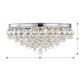 Calypso Six Light Flush Mount (138-CH)