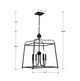 Sylvan Four Light Chandelier (2244-BF_NOSHADE)