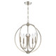 Crystorama - 2247-PN_NOSHADE - Five Light Chandelier - Sylvan - Polished Nickel
