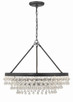 Calypso Six Light Chandelier in Matte Black (60-237-MK)