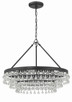 Calypso Six Light Chandelier in Matte Black (60-237-MK)