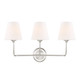 Crystorama - 2443-OP-BN - Three Light Bathroom Vanity - Sylvan - Brushed Nickel