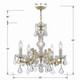 Maria Theresa Five Light Mini Chandelier (4376-GD-CL-SAQ)
