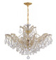 Crystorama - 4439-GD-CL-SAQ - Six Light Chandelier - Maria Theresa - Gold