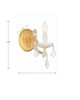 Maria Theresa One Light Wall Sconce (4471-GD-CL-MWP)