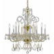 Crystorama - 5008-PB-CL-SAQ - Eight Light Chandelier - Traditional Crystal - Polished Brass