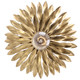 Broche One Light Flush Mount in Antique Gold (60-500-GA_CEILING)