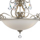 Ashton Three Light Semi Flush Mount (5010-OS-CL-S)