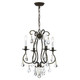 Ashton Four Light Mini Chandelier in English Bronze (60-5014-EB-CL-MWP)