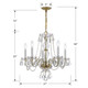 Traditional Crystal Five Light Chandelier (5085-PB-CL-S)