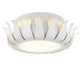 Crystorama - 510-MT - Three Light Flush Mount - Broche - Matte White