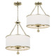 Broche Three Light Chandelier (513-SA)