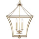 Broche Four Light Mini Chandelier (516-GA)