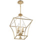 Broche Four Light Mini Chandelier (516-GA)