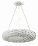 Broche Six Light Pendant in Matte White (60-536-MT)