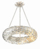 Broche Six Light Pendant in Antique Silver (60-536-SA)