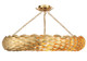 Crystorama - 538-GA_CEILING - Eight Light Semi Flush Mount - Broche - Antique Gold