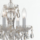 Traditional Crystal Four Light Mini Chandelier (5534-WW-CL-MWP)