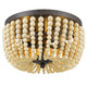 Rylee Three Light Flush Mount in Forged Bronze (60-600-FB)