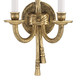 Cast Brass Wall Mount Two Light Wall Sconce (650-OB)