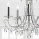 Othello Five Light Chandelier in Polished Chrome (60-6825-CH-CL-SAQ)