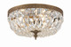 Crystorama - 712-OB-CL-SAQ - Three Light Flush Mount - Ceiling Mount - Olde Brass