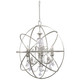 Crystorama - 9219-OS-CL-SAQ - Six Light Chandelier - Solaris - Olde Silver