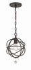 Crystorama - 9220-EB - One Light Pendant - Solaris - English Bronze