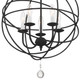 Solaris Five Light Mini Chandelier (9224-BK)
