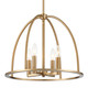 Abbott Four Light Chandelier (ABB-3004-VG)