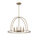 Abbott Eight Light Chandelier in Vibrant Gold (60-ABB-3008-VG)