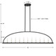 Abbott 11 Light Chandelier (ABB-3009-BK)